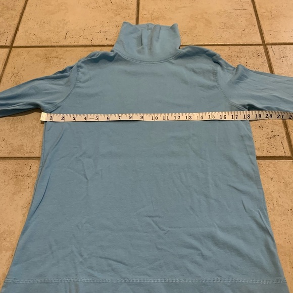 Denver Hayes Light Blue Turtleneck Sweater - Size Large - Picture 2 of 5